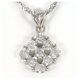 Autre Marque Colar de platina PT900 e PT850 com diamante Outro