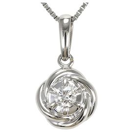 Autre Marque Platin-Halskette mit Diamant Andere