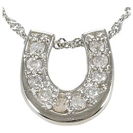 Autre Marque Elegant Platinum Diamond Necklace Other