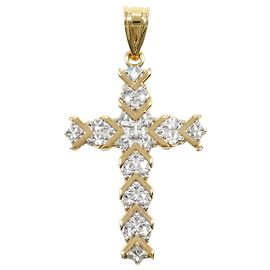 Autre Marque Colar com pingente em ouro 14K Dourado