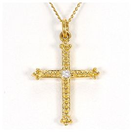 Autre Marque Collier en or jaune 18K avec diamant Doré