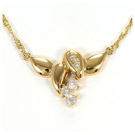 Autre Marque Collier en or jaune 18K avec diamant Doré