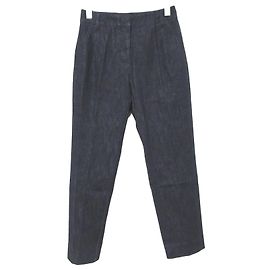 Max Mara Weekend Stretch Denim Pants Blue