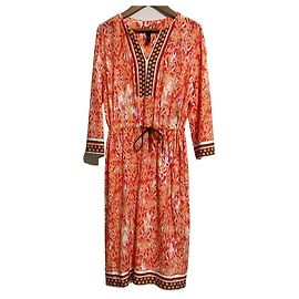 Autre Marque Vestido estampado Marc Cain Naranja