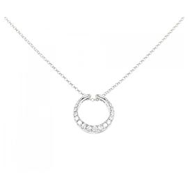 Autre Marque Au750 Diamant Halskette Silber