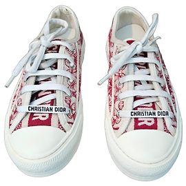 Tênis Christian Dior D-Connect Branco Vermelho