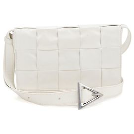 Bolsa de ombro branca Bottega Veneta Branco