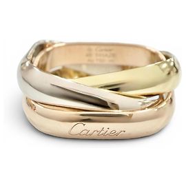Anello Cartier Trinity Classic Cushion D'oro