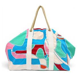 Hermès Hermes Cabas Drapeaux au Vent Tote Bag Multicolor