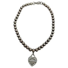 Pulseira Tiffany & Co. Return to Mini Heart Tag Bead Prata
