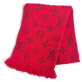 Estola de lana y seda Ruby de Louis Vuitton Roja
