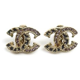 Boucles d'oreilles à clip plaquées or Chanel Doré