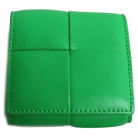 Monedero Maxi Intrecciato Bottega Veneta en verde Verde