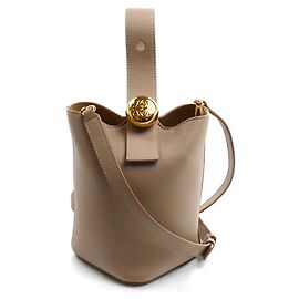 Mini borsa a secchiello 2-way Loewe Pebble Sabbia