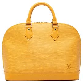 Louis Vuitton Alma PM en cuir Epi jaune Jaune