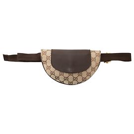 Borsa a tracolla Gucci in tela GG beige Beige