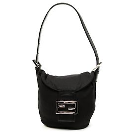 Fendi Black Nylon Handbag Black