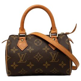 Louis Vuitton Marrone Monogram Nano Speedy Bandouliere Marrone