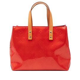Louis Vuitton Red Monogram Vernis Reade PM Rouge