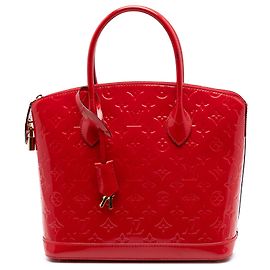 Louis Vuitton Red Monogram Vernis Lockit PM Rouge