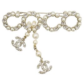 Broche Chanel avec le logo Coco Doré