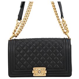 Borsa a Spalla Chanel Black Chain Nero