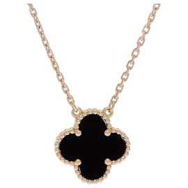 Van Cleef & Arpels Vintage Alhambra Onyx Halskette Andere