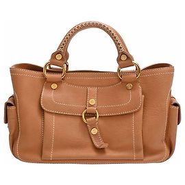 Céline Bolsa Boogie Celine em couro marrom Marrom