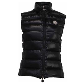 Moncler Ghany Steppweste mit Daunenfüllung aus schwarzem Polyamid Schwarz