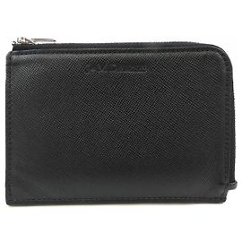 Autre Marque Monedero de cuero J&M Davidson Negro