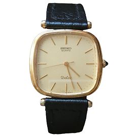 Seiko Dolce Montre Quartz Plaqué Or 5931-5400 Doré