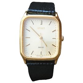 Seiko Spirit Gold-Plated Quartz Watch 5E31-2B50 Golden
