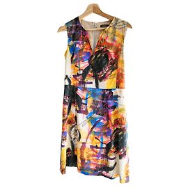 Autre Marque Vestido sin mangas Natan Edition 5 Estampado Abstracto Negro Rosa Blanco Roja Azul Multicolor Gris Amarillo