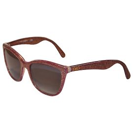 Gafas de sol Dolce & Gabbana DG4193 con purpurina Burdeos Metálico