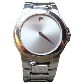 Relógio Movado Museum Quartz Aço Ref. 84 G1 1898 Prata
