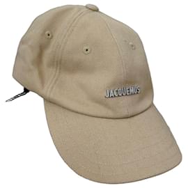 Jacquemus Boné de Algodão Bege Bege