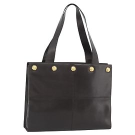 Borsa Tote Salvatore Ferragamo in pelle marrone e oro Auth ar14058 Marrone D'oro