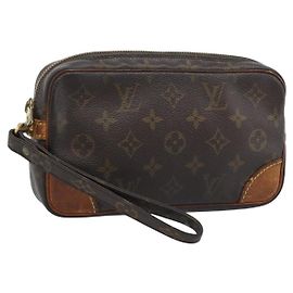 LOUIS VUITTON Monogram Marly Dragonne PM Clutch Bag M51827 LV Auth bs36142 Monogram