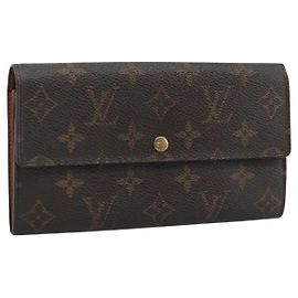 LOUIS VUITTON Monogram Portefeuille Sarah Long Wallet M61734 LV Auth bs36228 Monogram