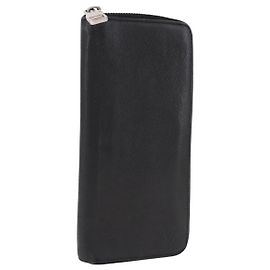 LOUIS VUITTON Taiga Zippy Wallet Cartera Vertical Ardoise M32822 LV Auth BA14417 Gris