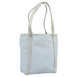 BOTTEGA VENETA Tote Bag Canvas Hellblau Gold Auth bs36249 Golden Hellblau