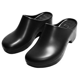 LOEWE Sabots en caoutchouc noirs Noir