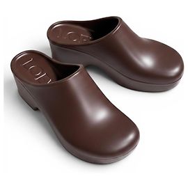 Sabots à plateforme Loewe en caoutchouc marron Marron