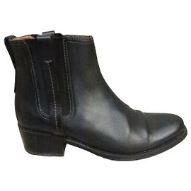 Heschung Black Leather Chelsea Boots Black