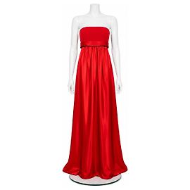 Vera Wang Robe de Soirée Bustier Rouge Valentina Rouge