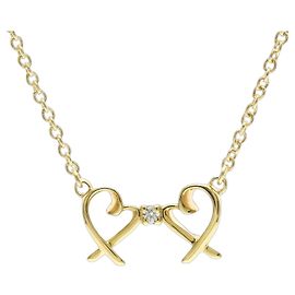Tiffany & Co Collana Tiffany Double Loving Heart D'oro