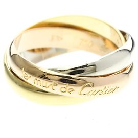 Anello Cartier Trinity in oro rosa bianco e giallo D'oro