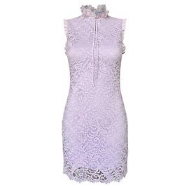 Sandro Paris Vestido de Renda Roxo Roxo