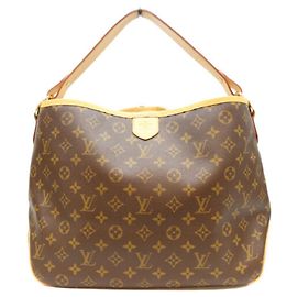 Bolso de Hombro Louis Vuitton Monogram Marron Delightful PM Castaño