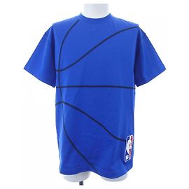 Camiseta de algodón Louis Vuitton NBA Azul